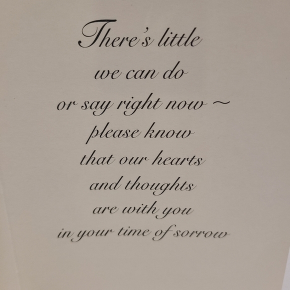 𝅺VINTAGE Sympathy Purple Floral Card - Picture 3 of 5